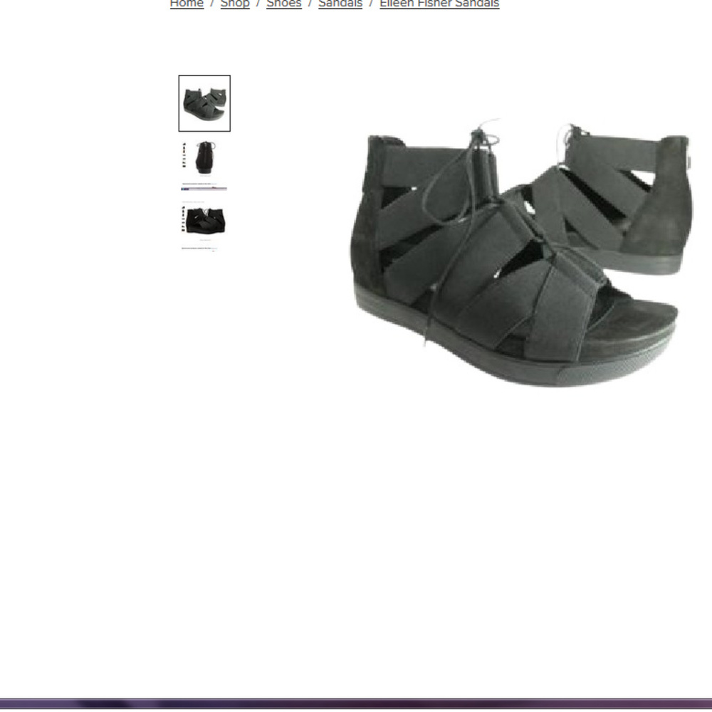 Black New Stretch Elastic /Leather Link